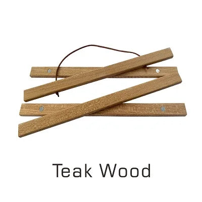Wooden magnetic poster hanger