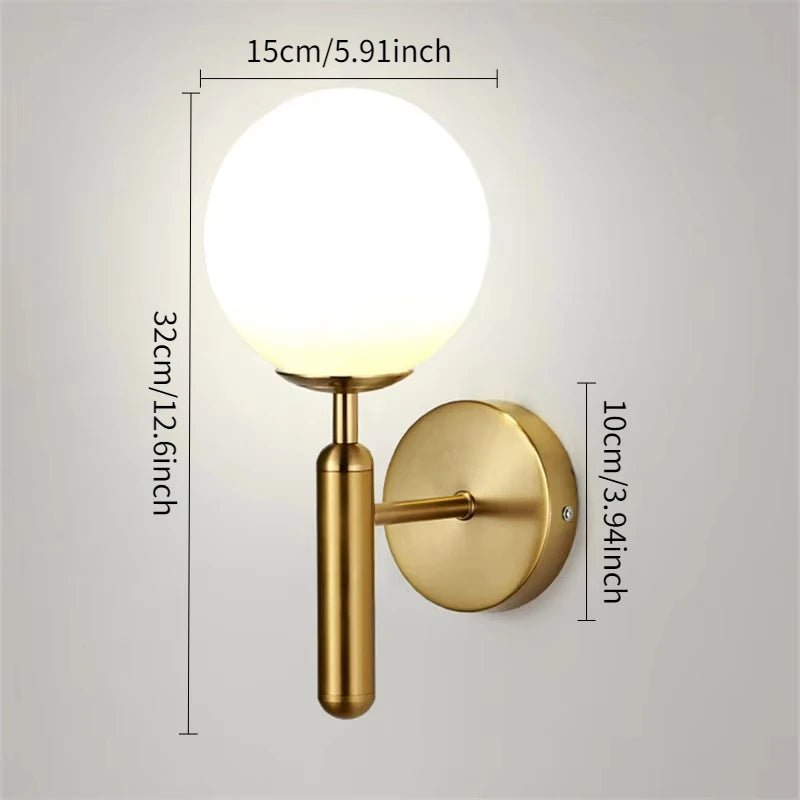 Blue Glass Wall Sconce – Modern Ambient Light Fixture - Grace & Ashes