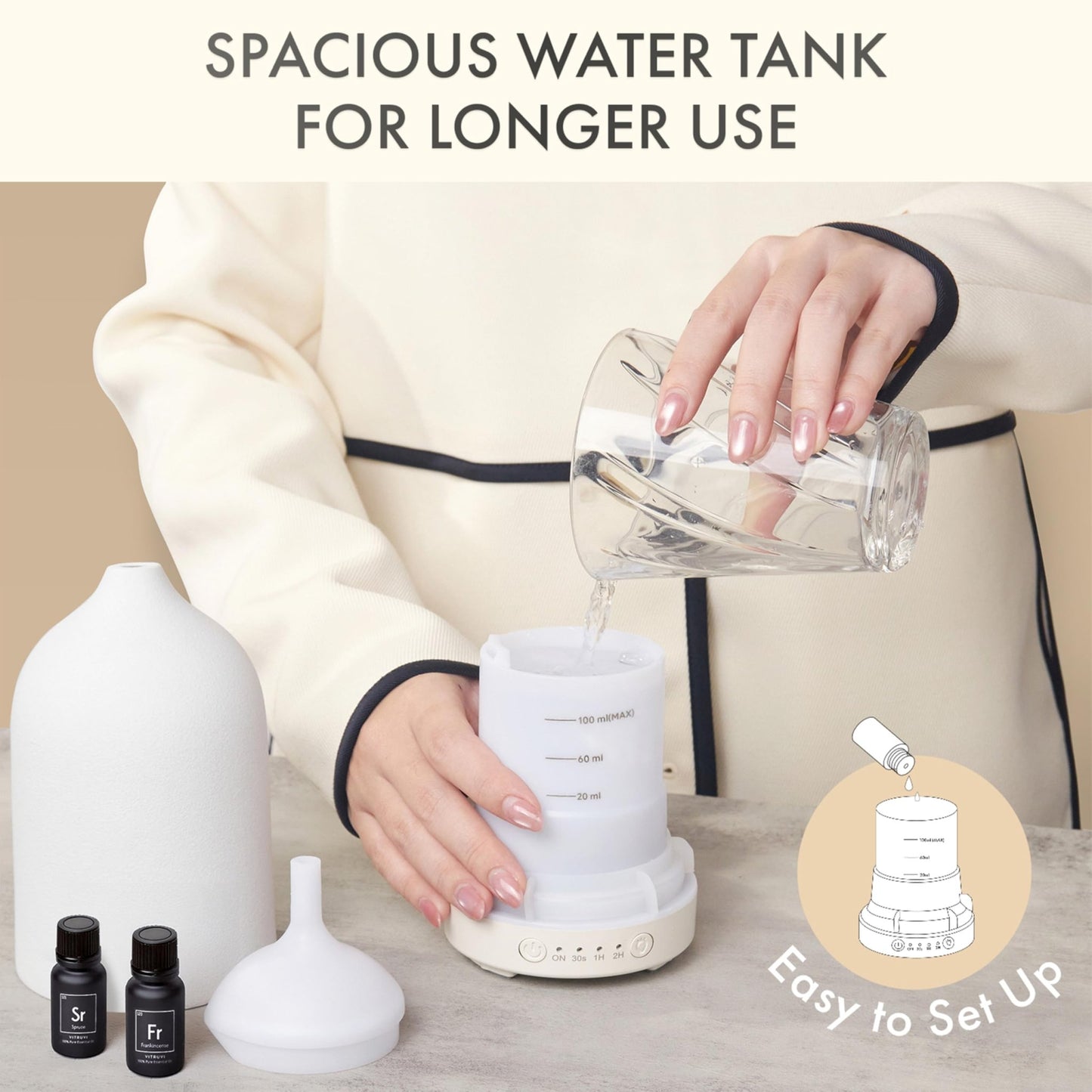 Ceramic Essential Oil Diffuser - Grace & Ashes