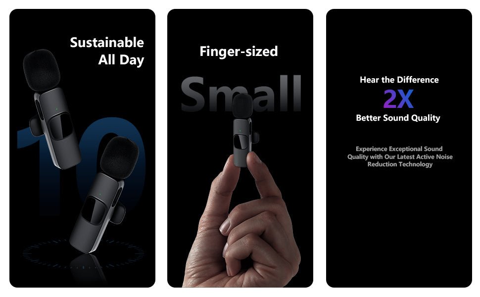 CrystalMic Pro - Wireless Lavalier Mics - Grace & Ashes