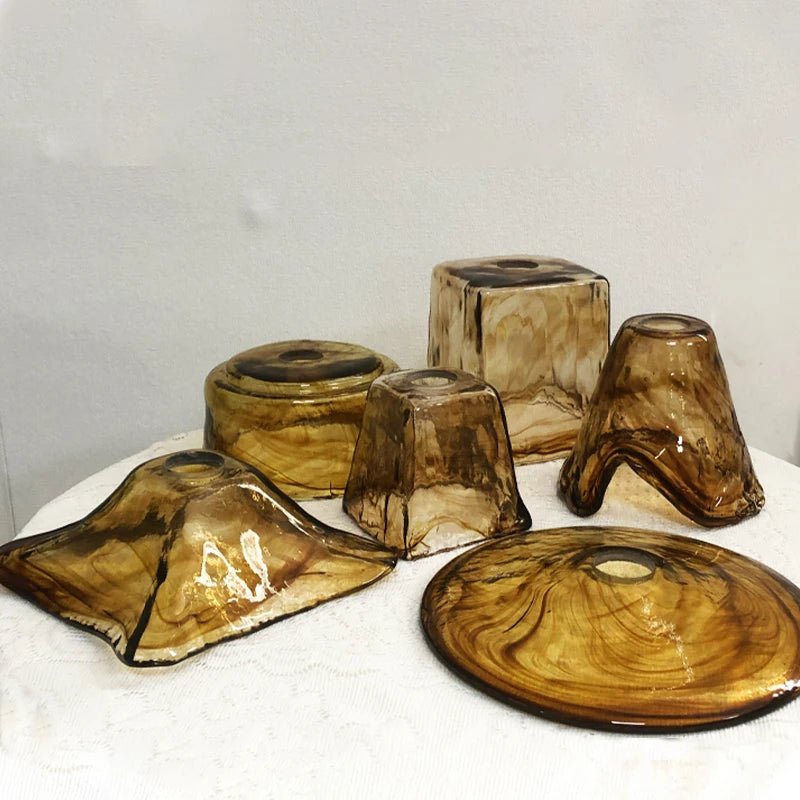 Vintage Brass & Glass Wall Lamp – Nordic Japanese Style - Grace & Ashes