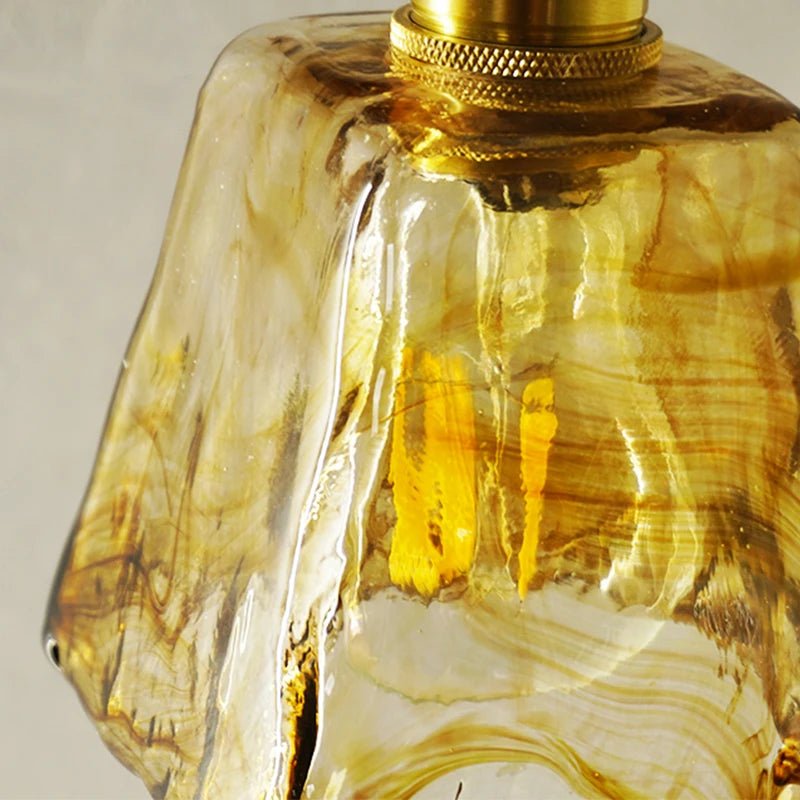 Vintage Brass & Glass Wall Lamp – Nordic Japanese Style - Grace & Ashes