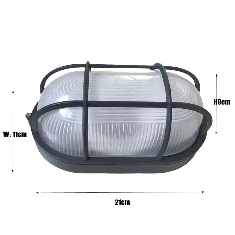 Vintage Outdoor Waterproof Wall Light – Industrial IP65 E27 Fixture - Grace & Ashes