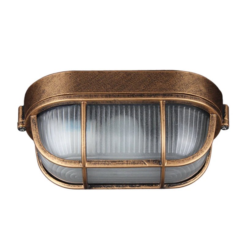 Vintage Outdoor Waterproof Wall Light – Industrial IP65 E27 Fixture - Grace & Ashes