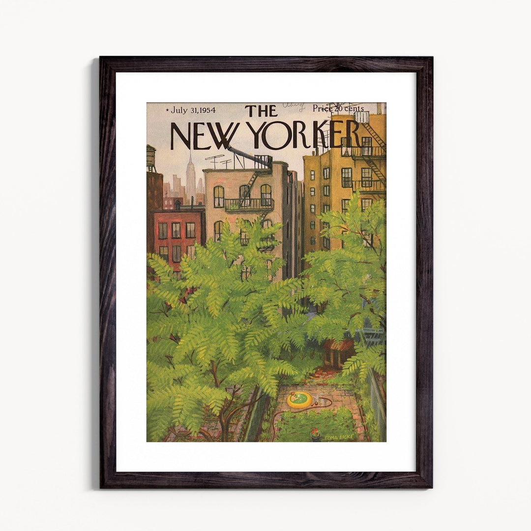 1954 New Yorker Magazine Cover - Grace & Ashes