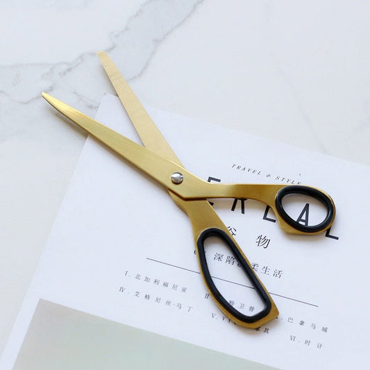 Minimal Brass Scissors - Grace & Ashes