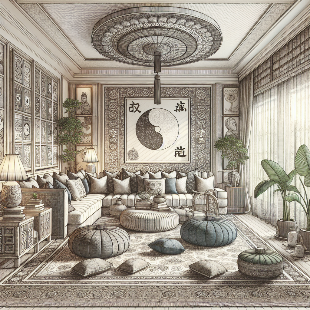 Comfortable living room featuring mindful decor