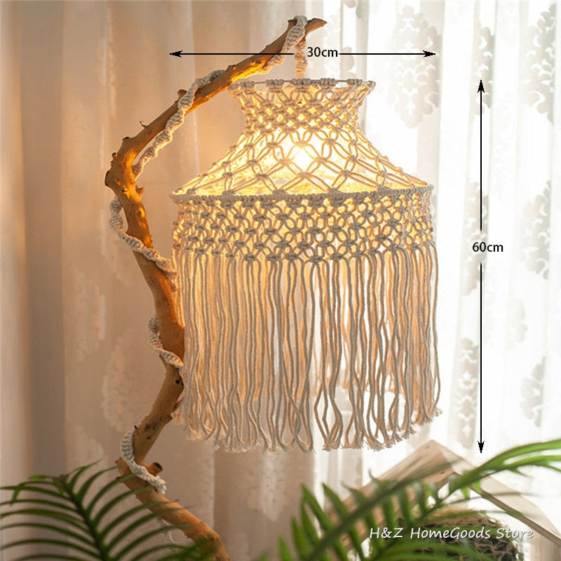 Bohemian Macramé Lampshade - Grace & Ashes