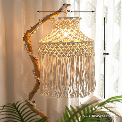 Bohemian Macramé Lampshade - Grace & Ashes