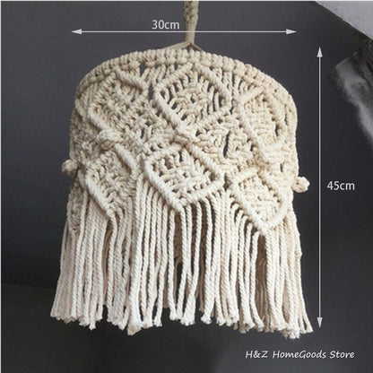 Bohemian Macramé Lampshade - Grace & Ashes
