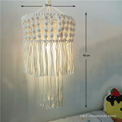 Bohemian Macramé Lampshade - Grace & Ashes