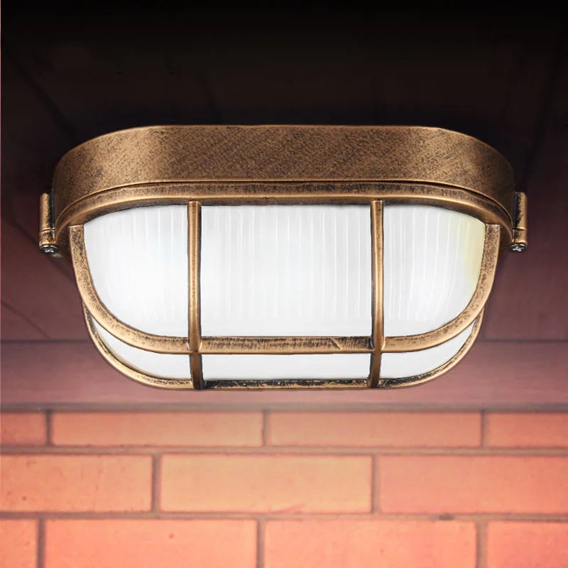 Vintage Outdoor Waterproof Wall Light – Industrial IP65 E27 Fixture