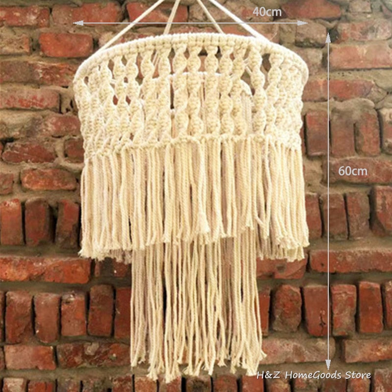 Bohemian Macramé Lampshade - Grace & Ashes