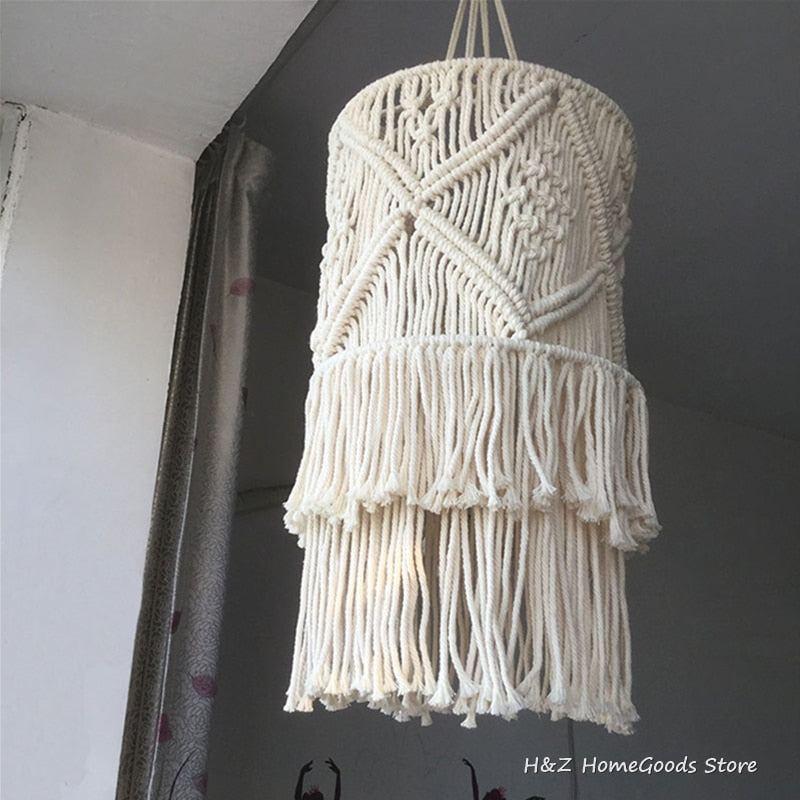 Bohemian Macramé Lampshade - Grace & Ashes