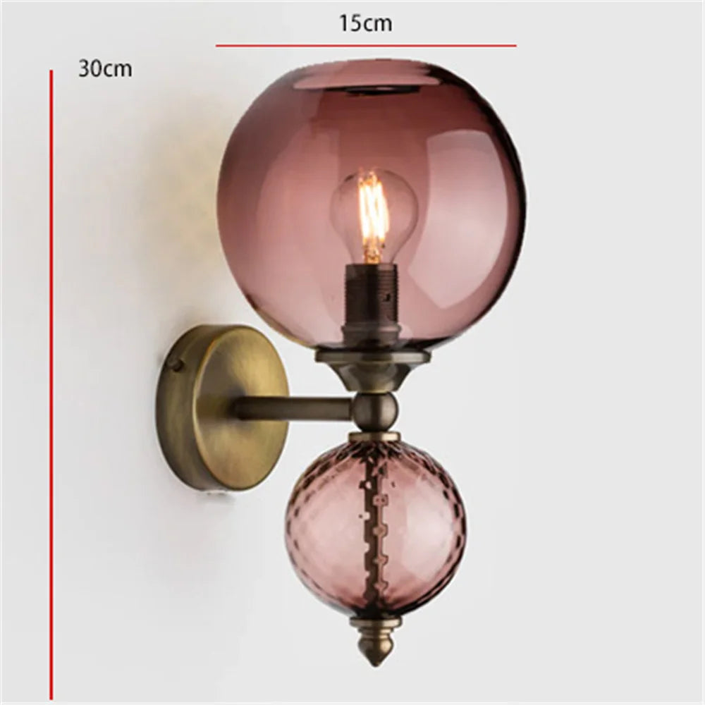 Modern Patchwork Color Ball Bubble Led Wall Lamp