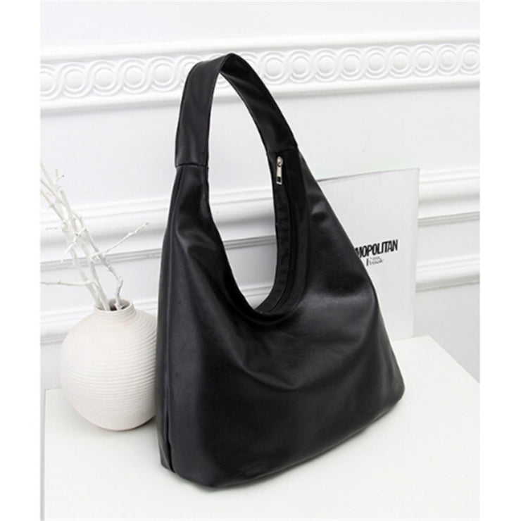 Oversized Faux Leather Tote