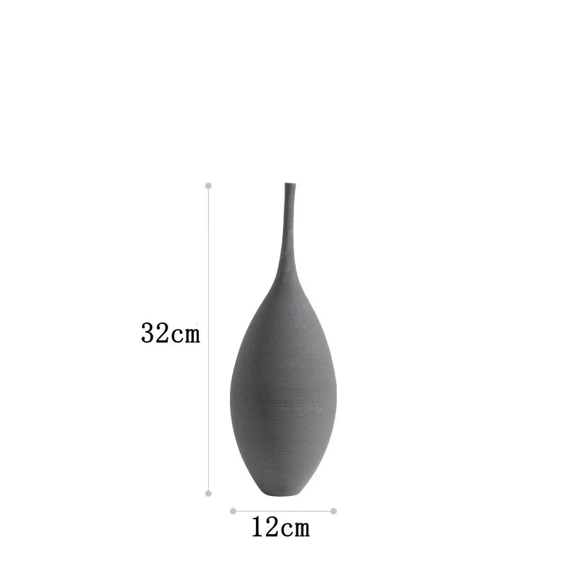 Zen ceramic vase as a Japandi centrepiece