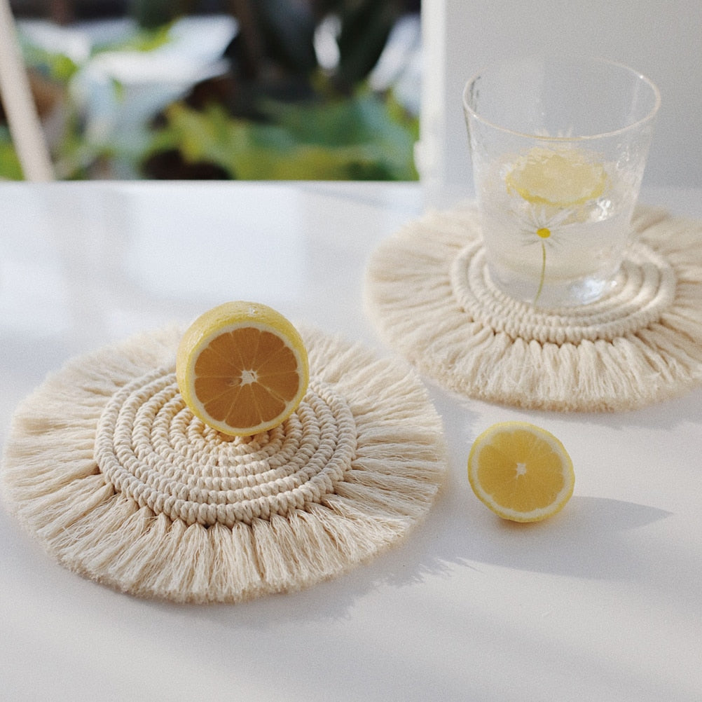 Macrame Braid Coaster - Grace & Ashes
