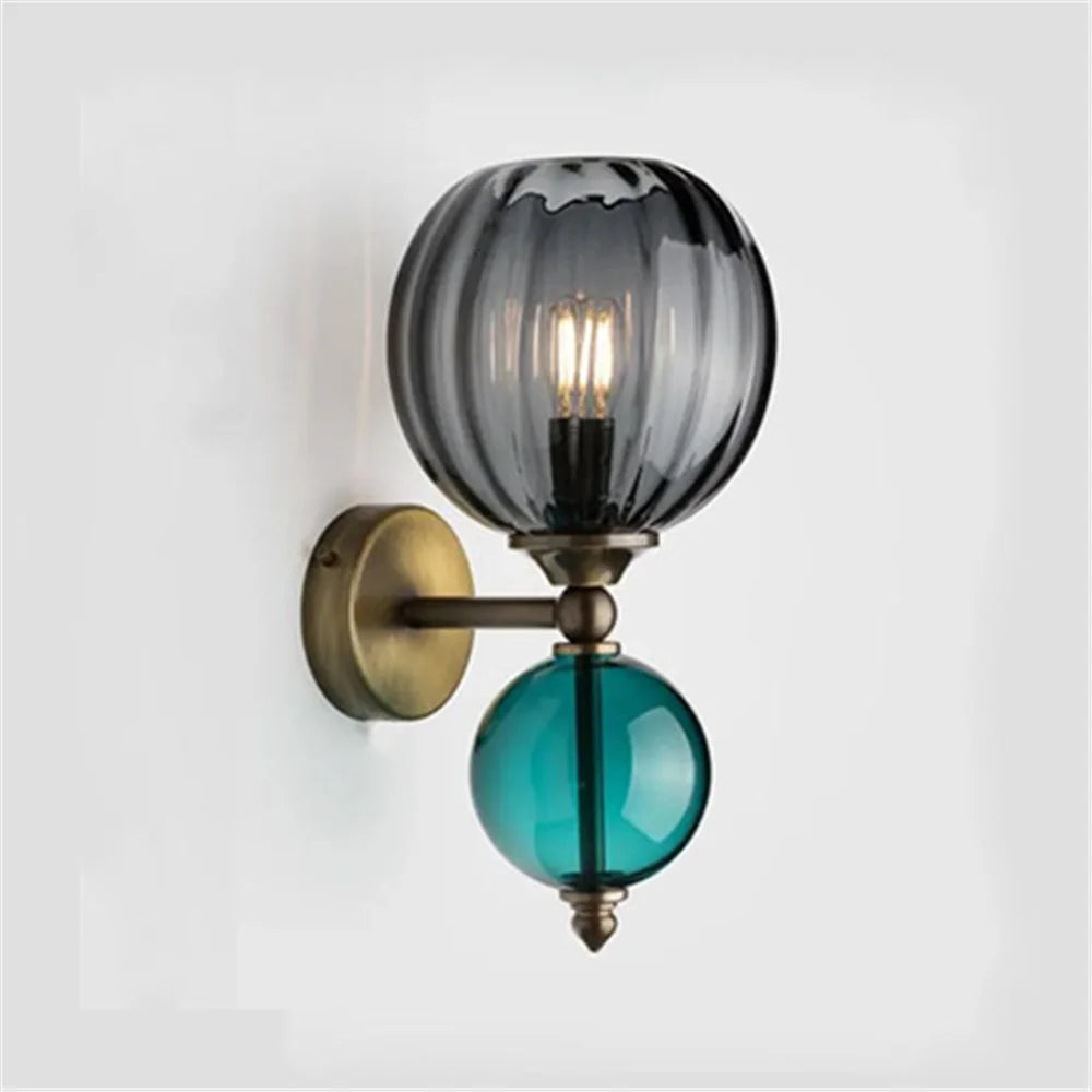 Modern Patchwork Color Ball Bubble Led Wall Lamp