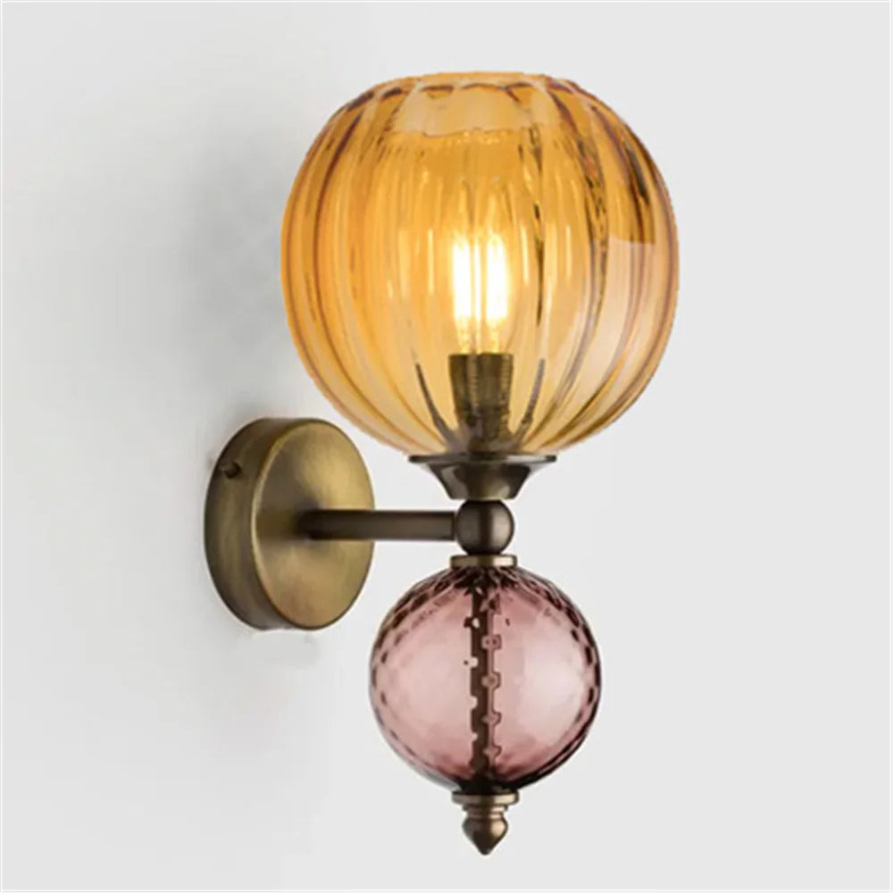 Modern Patchwork Color Ball Bubble Led Wall Lamp