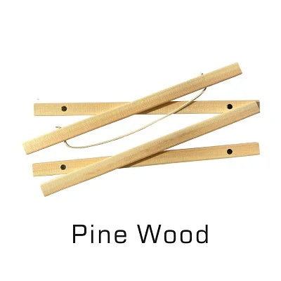 Wooden magnetic poster hanger