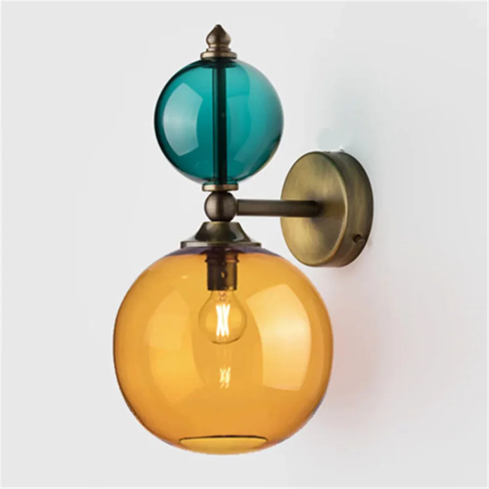 Modern Patchwork Color Ball Bubble Led Wall Lamp
