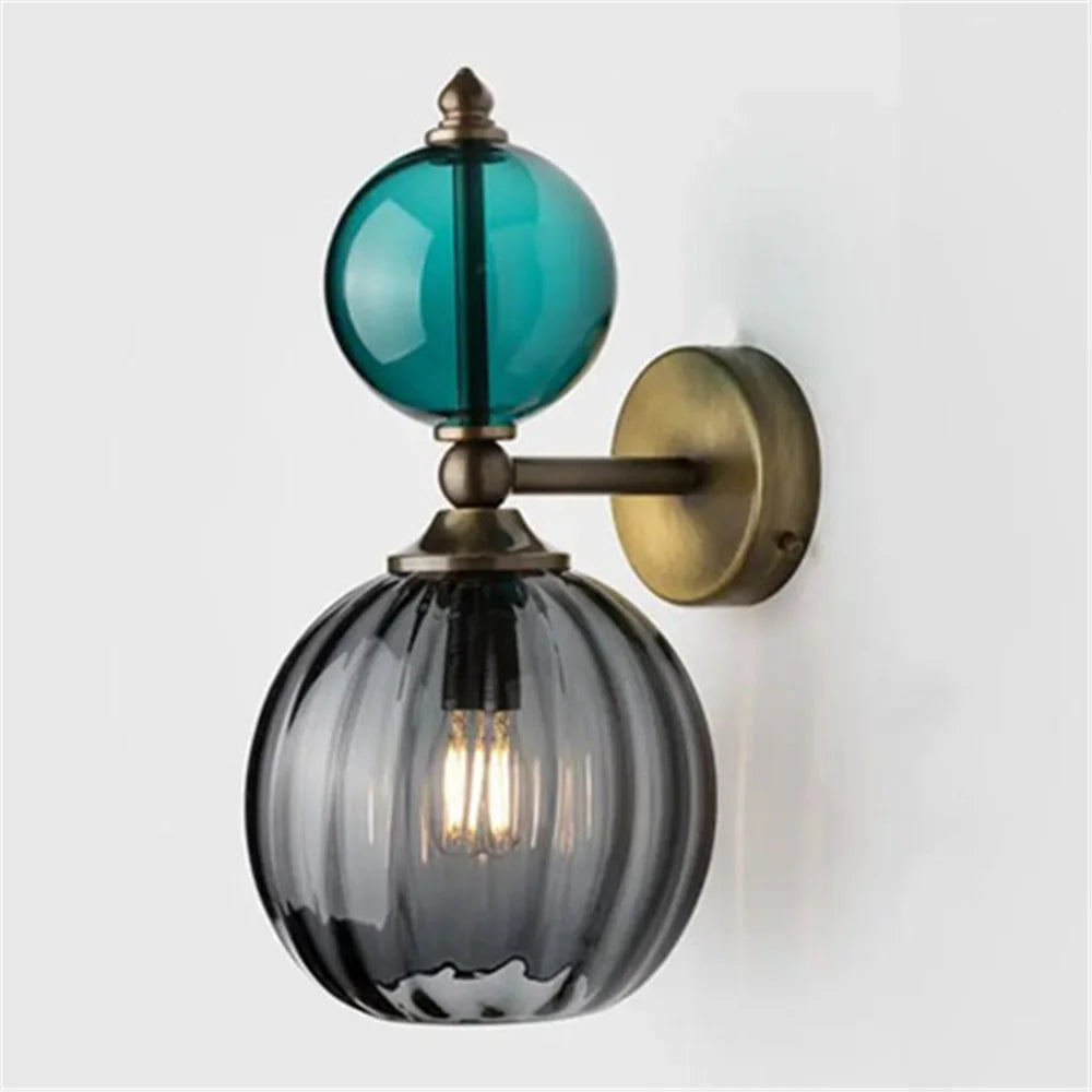 Modern Patchwork Color Ball Bubble Led Wall Lamp