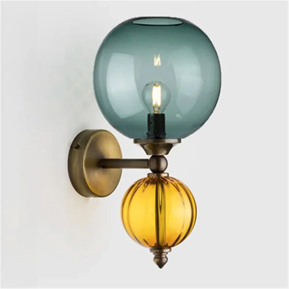 Modern Patchwork Color Ball Bubble Led Wall Lamp