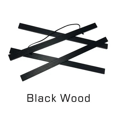 Wooden magnetic poster hanger