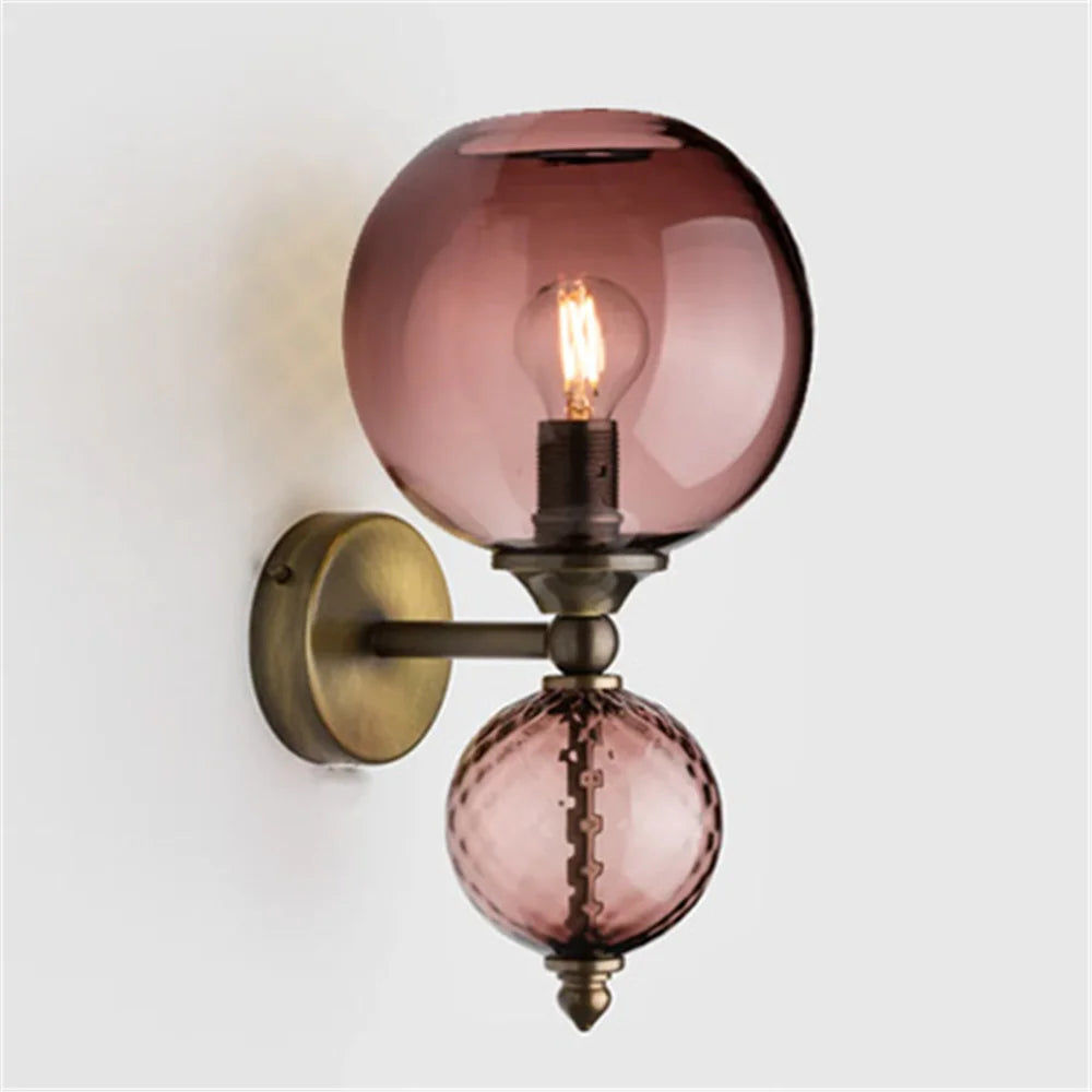 Modern Patchwork Color Ball Bubble Led Wall Lamp