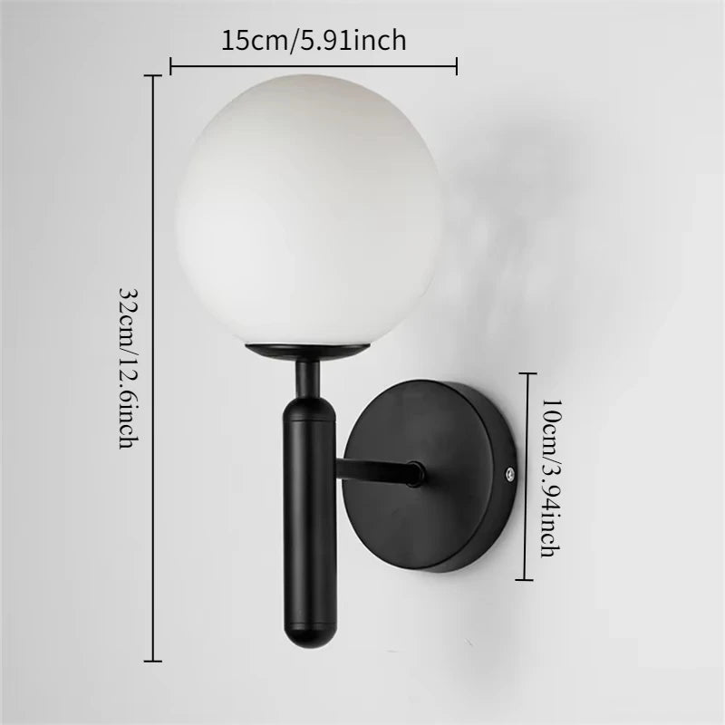 Blue Glass Wall Sconce – Modern Ambient Light Fixture - Grace & Ashes