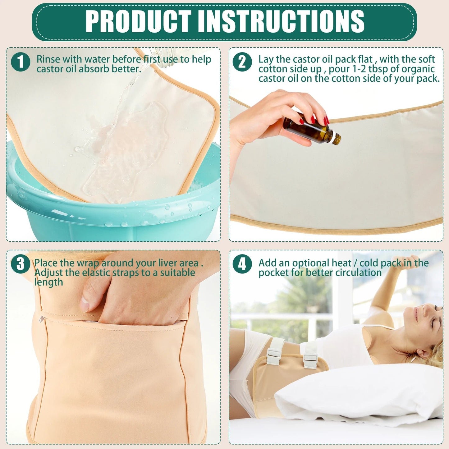 Castor Oil Pack - Grace & Ashes