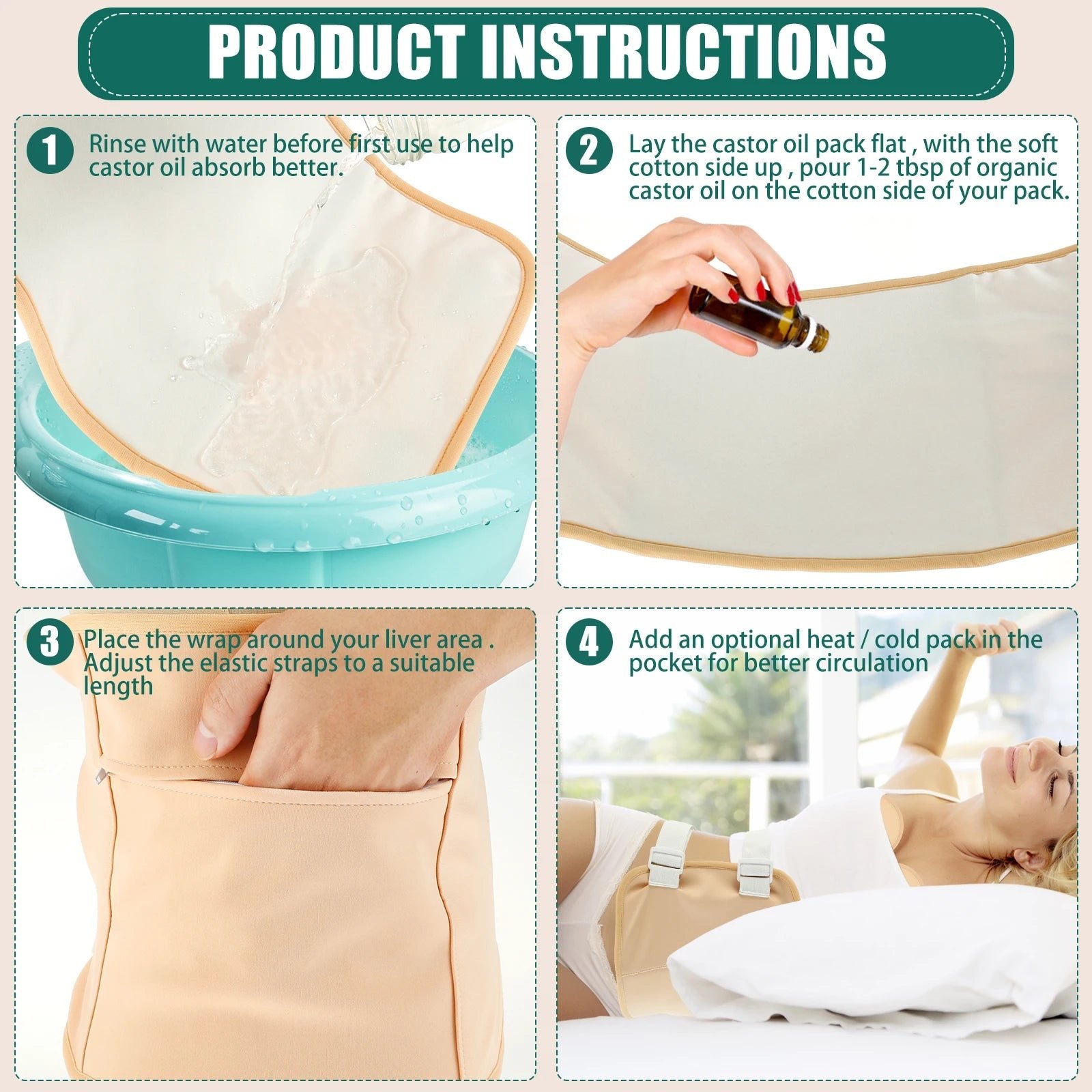 Castor Oil Pack - Grace & Ashes