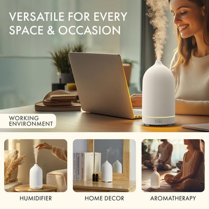 Ceramic Essential Oil Diffuser - Grace & Ashes