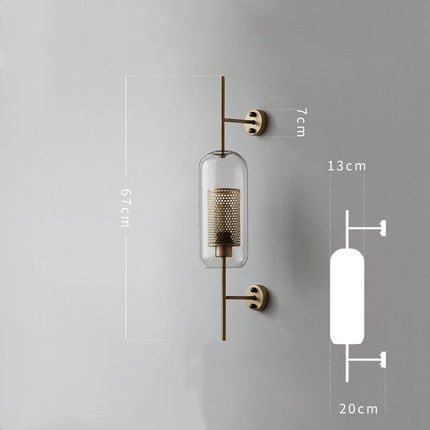 Honey Comb Glass Sconce - Grace & Ashes