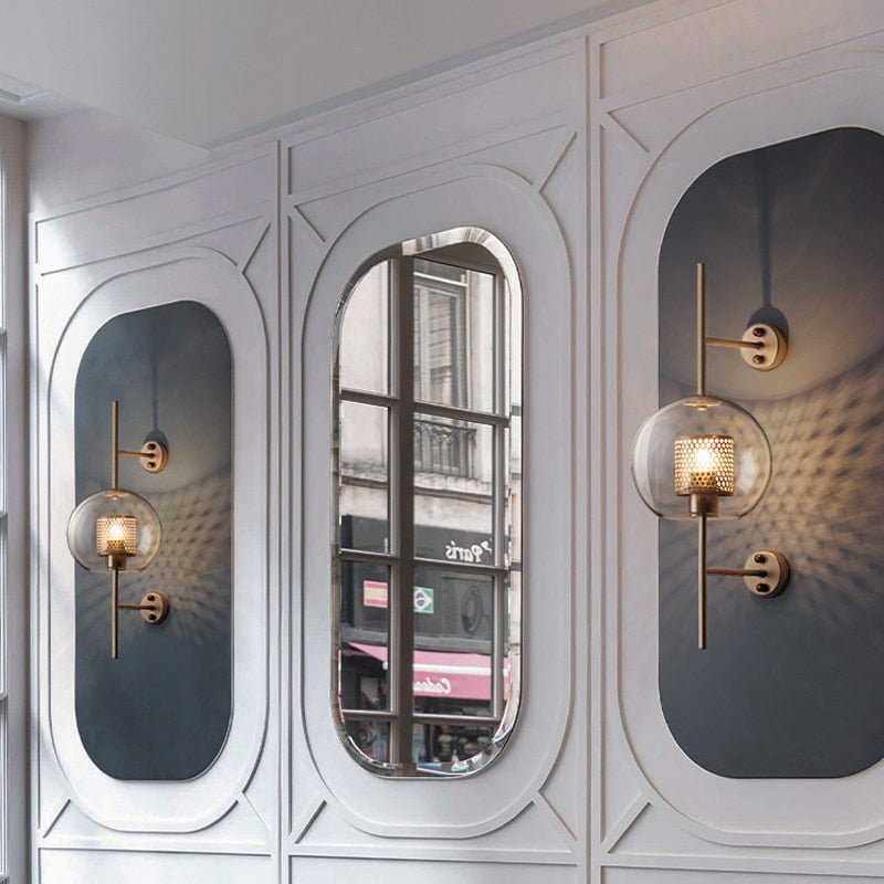 Honey Comb Glass Sconce - Grace & Ashes