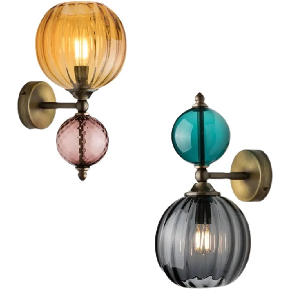 Modern Patchwork Color Ball Bubble Led Wall Lamp - Grace & Ashes