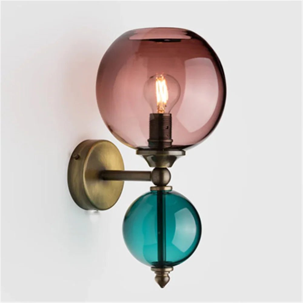 Modern Patchwork Color Ball Bubble Led Wall Lamp - Grace & Ashes
