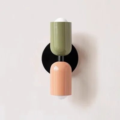 Nordic Macaron LED Wall Lamp – Modern Bedside & Room Light - Grace & Ashes