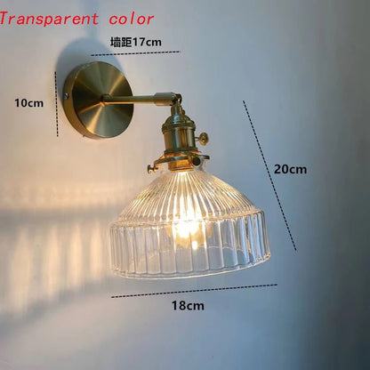 Ribbed Teal Glass Wall Light - Grace & Ashes