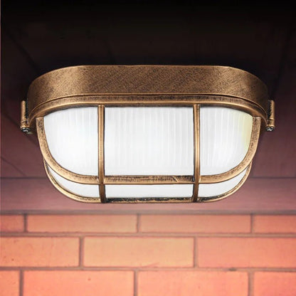 Vintage Outdoor Waterproof Wall Light – Industrial IP65 E27 Fixture - Grace & Ashes