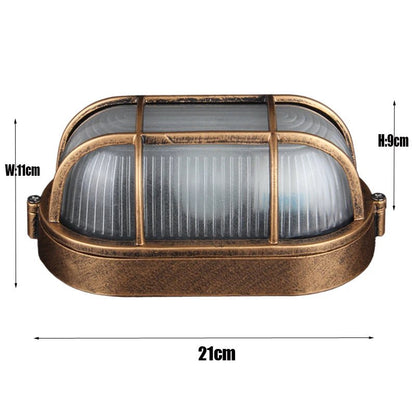 Vintage Outdoor Waterproof Wall Light – Industrial IP65 E27 Fixture - Grace & Ashes