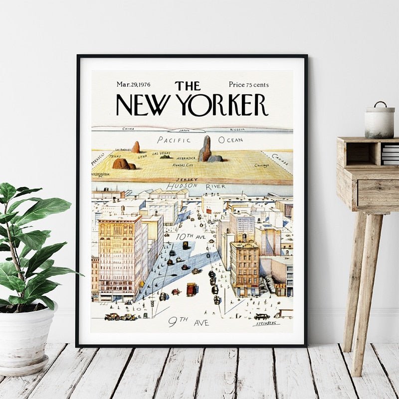 1960 New Yorker Magazine Cover - Grace & Ashes