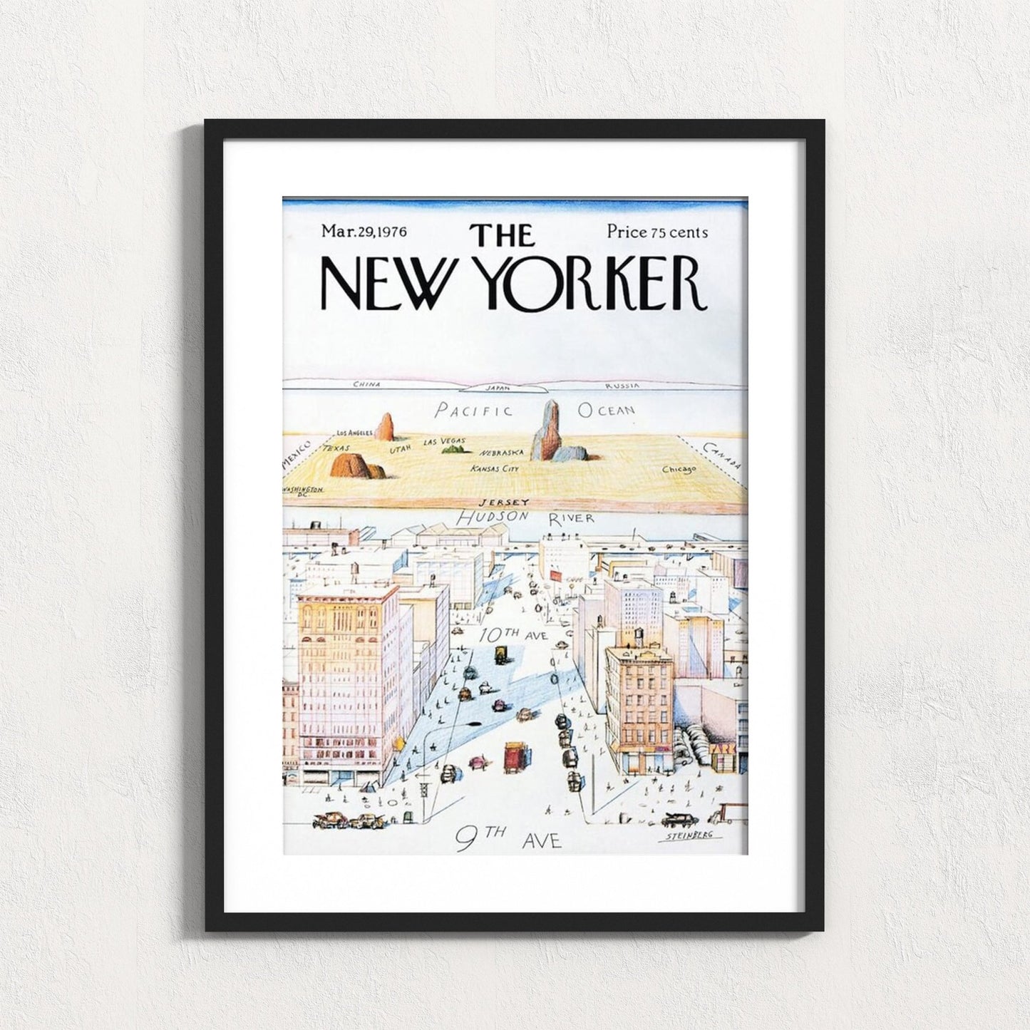 1960 New Yorker Magazine Cover - Grace & Ashes