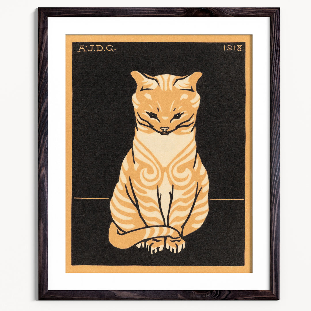 Julie de Graag Sitting Cat Fine Art Print