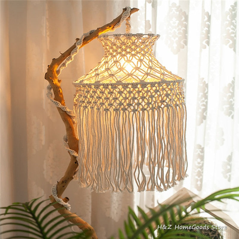 Bohemian Macramé Lampshade - Grace & Ashes