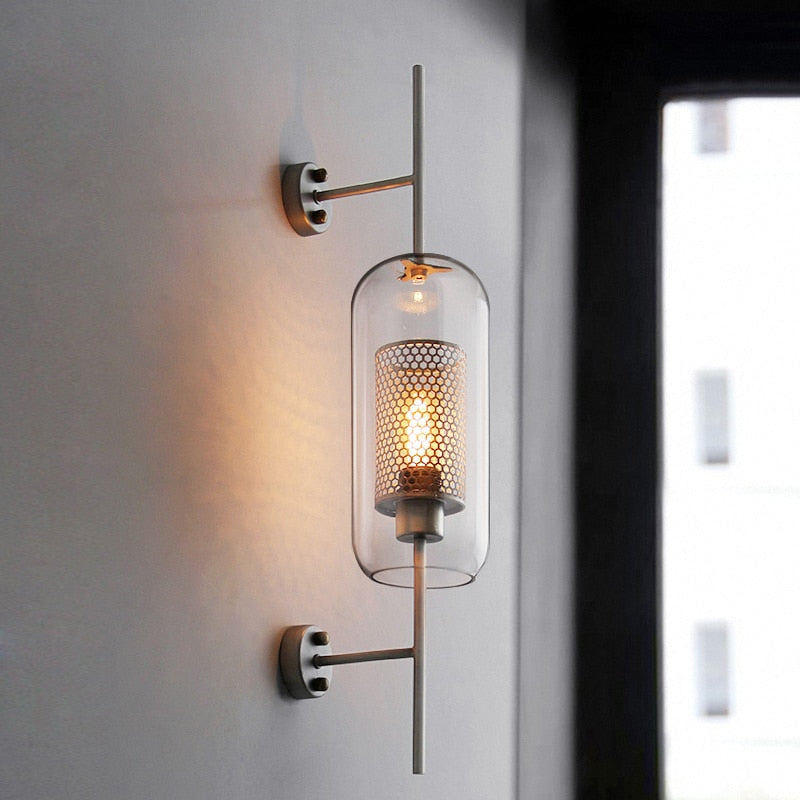 Honey Comb Glass Sconce