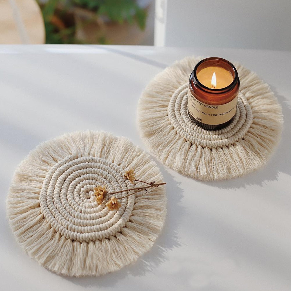Macrame Braid Coaster - Grace & Ashes