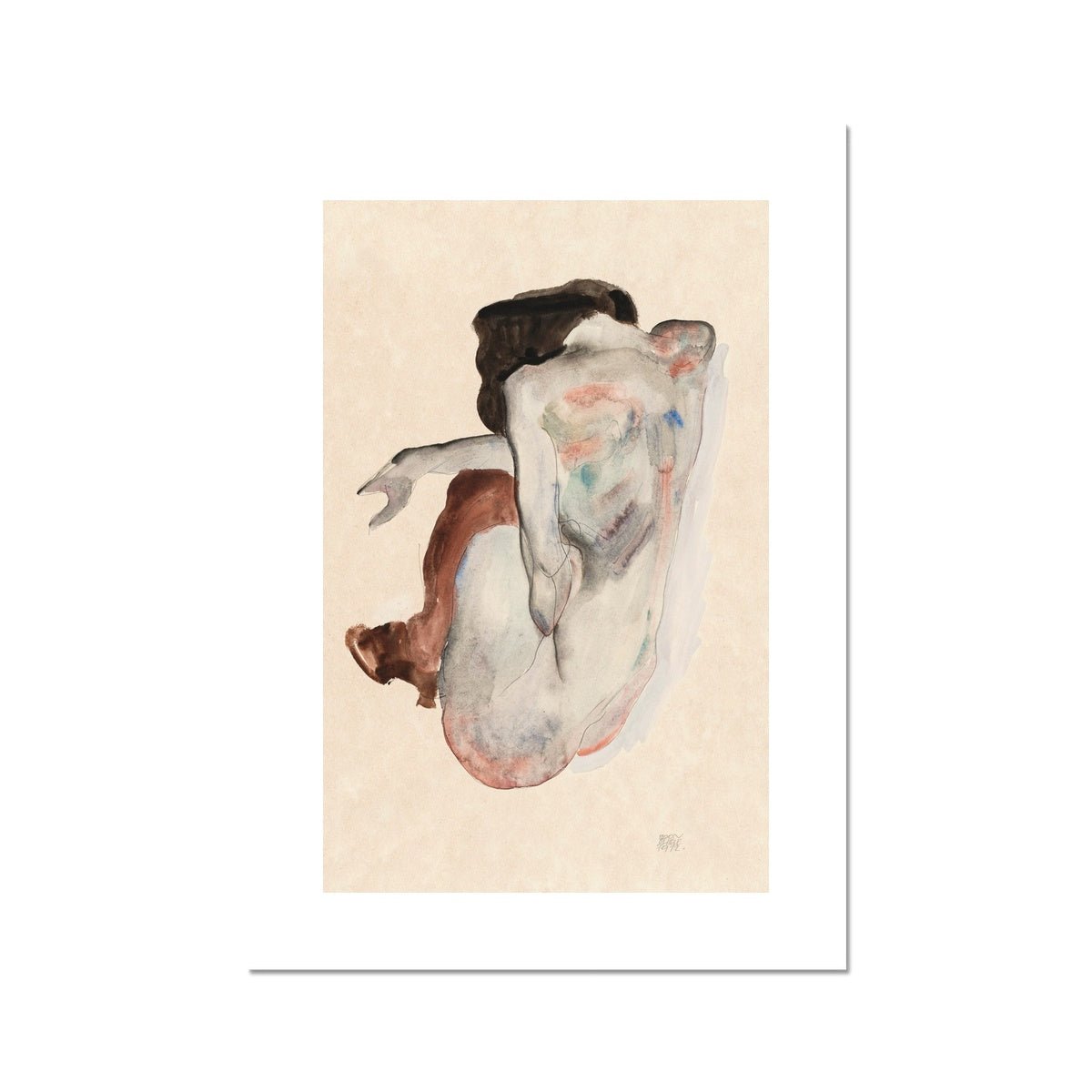 Back View (1912) by Egon Schiele - Grace & Ashes