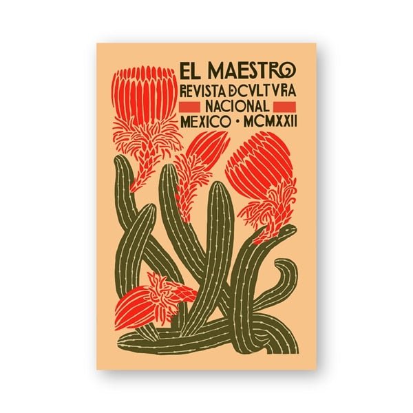 El Maestro Vintage Print - Grace & Ashes